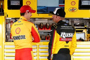 Joey Logano, Team Penske, Ford Fusion Shell Pennzoil, Clint Bowyer, Stewart-Haas Racing, Ford Fusion Rush Truck Centers