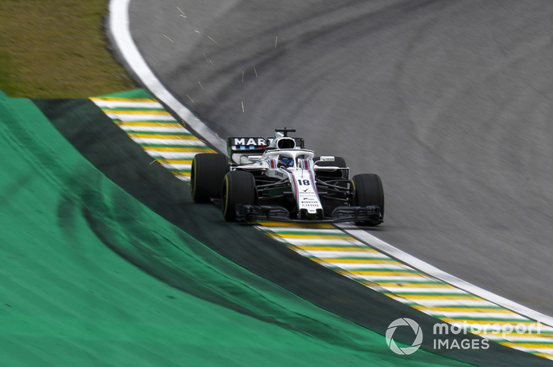 Lance Stroll, Williams FW41 sparks