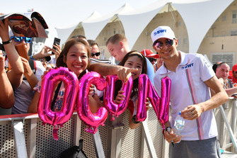Esteban Ocon, Racing Point Force India et des fans