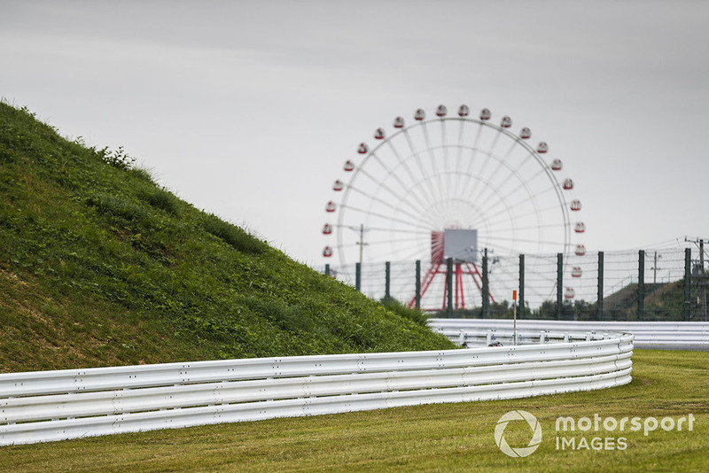 The Ferris Wheel and Armco crash barrier