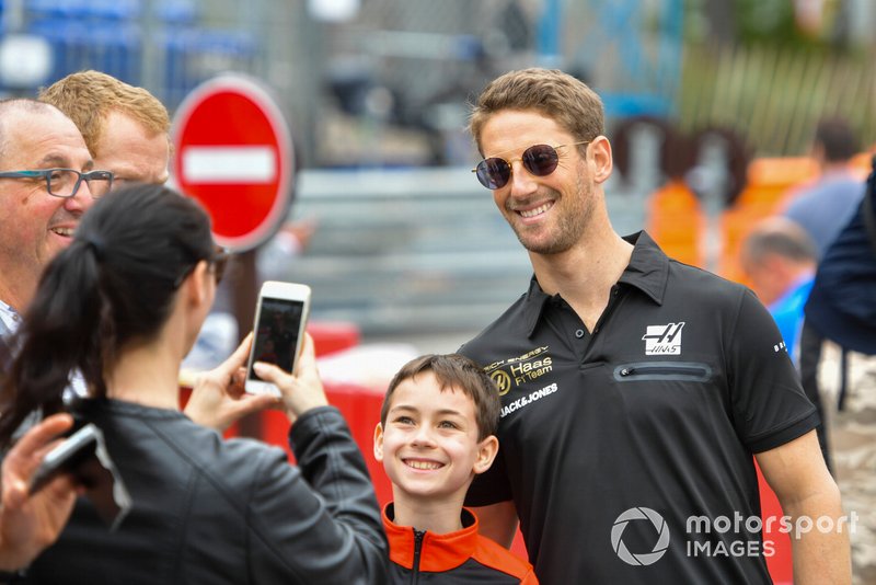 Romain Grosjean, Haas F1 con fans