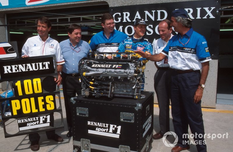 Renault'nun 100. pole pozisyonu ve Michael Schumacher, Benetton
