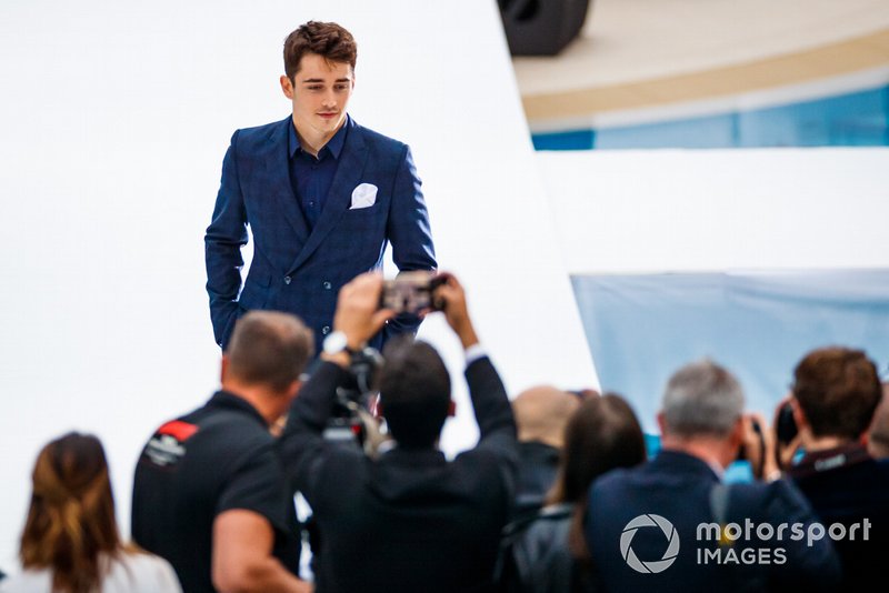 Charles Leclerc, Ferrari, all'Amber Lounge fashion show