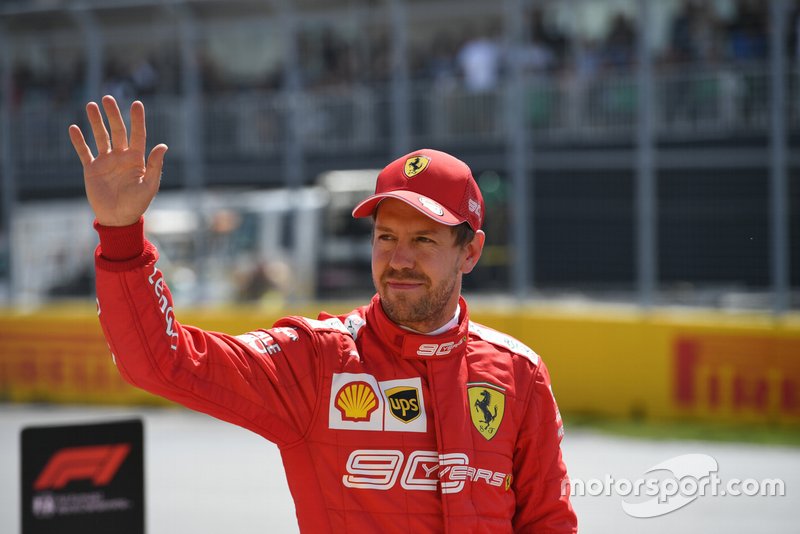 Pole man Sebastian Vettel, Ferrari