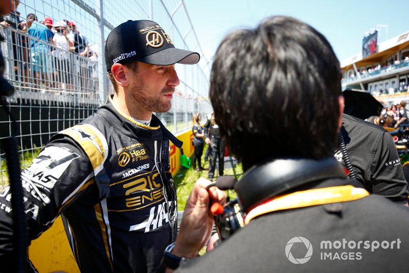 Romain Grosjean, Haas F1, sur la grille