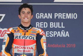 Podium: race winnaar Marc Marquez, Repsol Honda Team