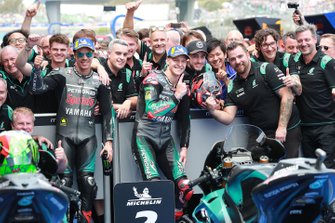 Le poleman Fabio Quartararo, Petronas Yamaha SRT, le deuxième, Franco Morbidelli, Petronas Yamaha SRT