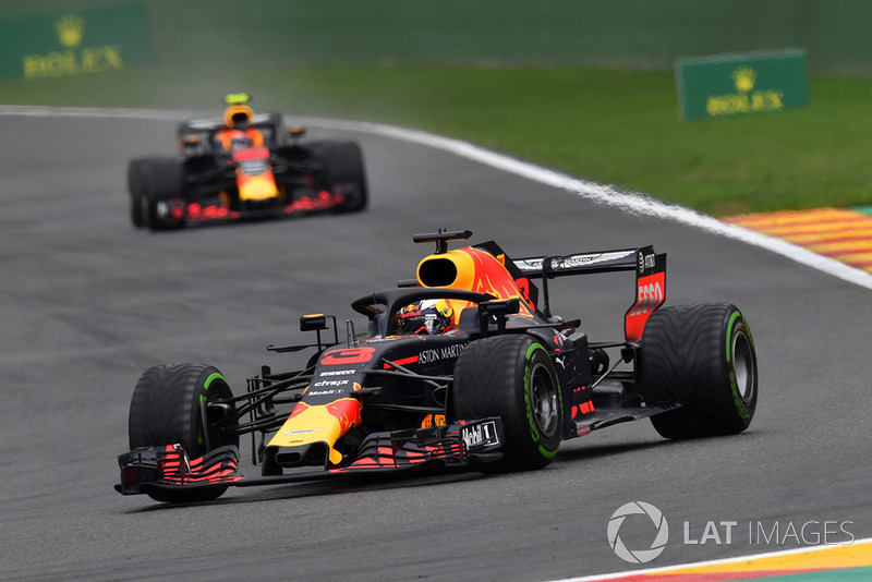 Daniel Ricciardo, Red Bull Racing RB14 et Max Verstappen, Red Bull Racing RB14