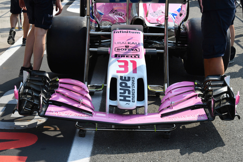 Racing Point Force India VJM11 nose and front wing