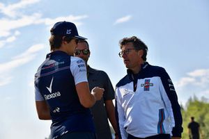 Lance Stroll, Williams walks the track with Luca Baldisserri, Williams Race Engineer