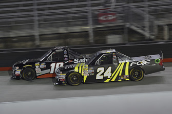 Noah Gragson, Kyle Busch Motorsports, Toyota Tundra Safelite AutoGlass, Justin Haley, GMS Racing, Chevrolet Silverado Fraternal Order Of Eagles