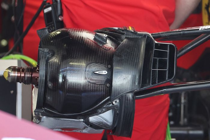 Detalle del tambor de freno del Ferrari SF21