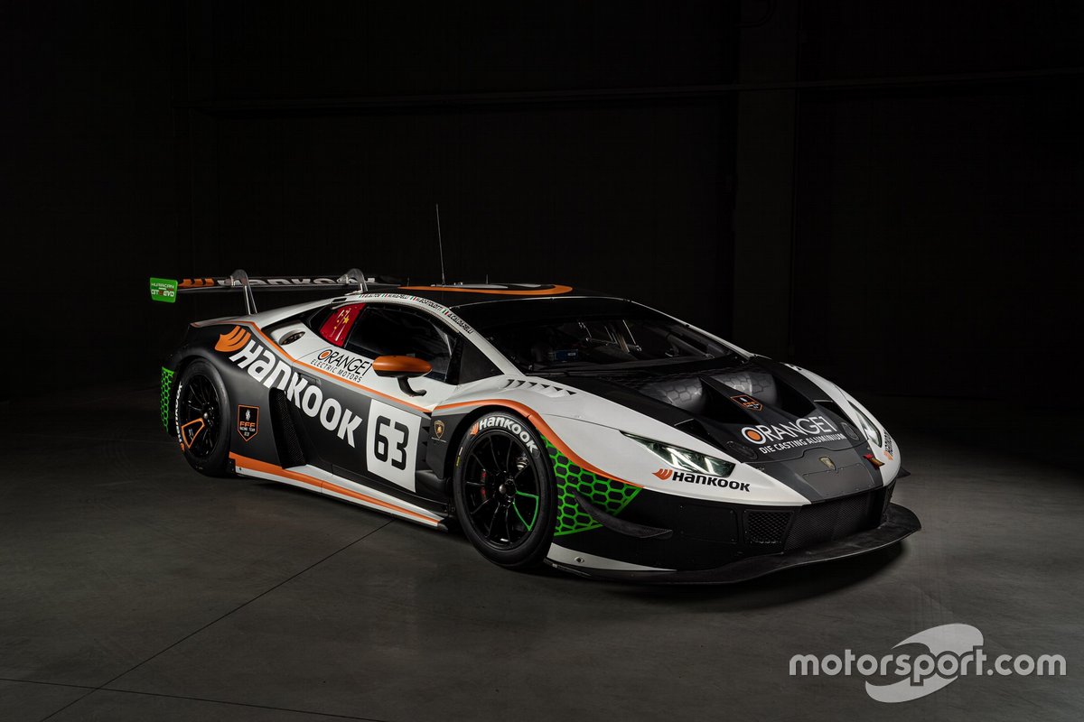 #63 Lamborghini Huracan GT3 Evo, FFF Racing Team: Andrea Caldarelli, Marco Mapelli, Giacomo Altoè, Mirko Bortolotti