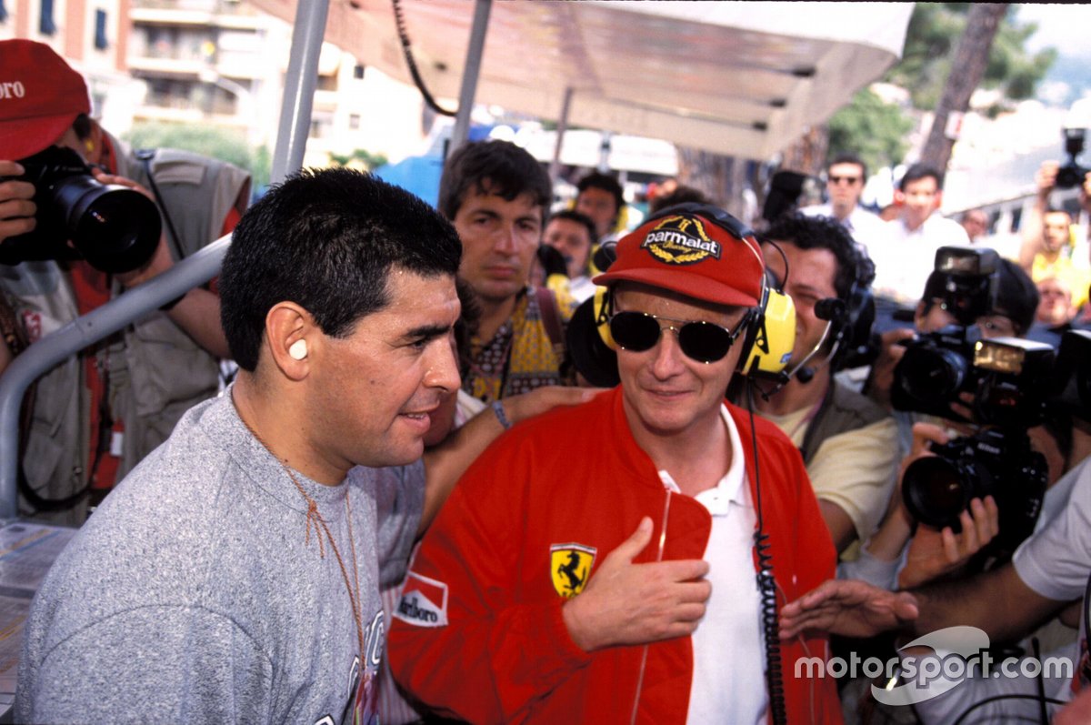 Diego Maradona et Niki Lauda