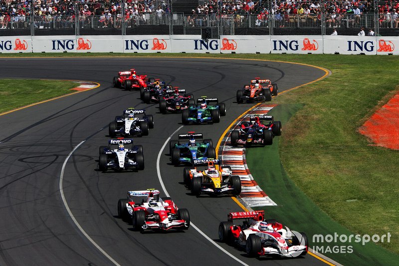 Renn-Action beim GP Australien 2007 in Melbourne