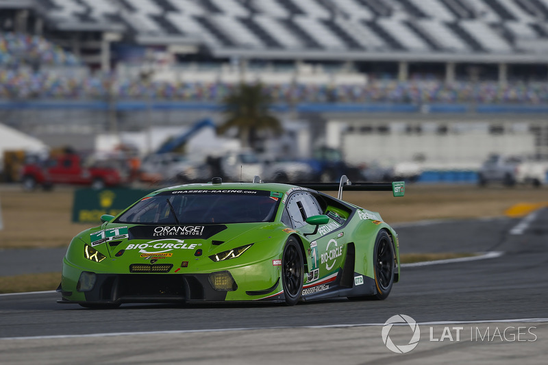 #11 GRT Grasser Racing Team Lamborghini Huracan GT3, GTD: Rolf Ineichen, Mirko Bortolotti, Franck Perera, Rik Breukers