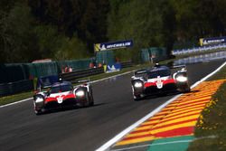 #8 Toyota Gazoo Racing Toyota TS050: Sébastien Buemi, Kazuki Nakajima, Fernando Alonso, #7 Toyota Gazoo Racing Toyota TS050: Mike Conway, Jose Maria Lopez, Kamui Kobayashi