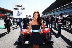 Grid girl of #23 Panis Barthez Competition, Ligier JSP217 - Gibson: Fabien Barthez, Timothé Buret, Nathanael Berthon