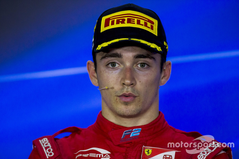 Podio: Ganador de la carrera Charles Leclerc, PREMA Powerteam