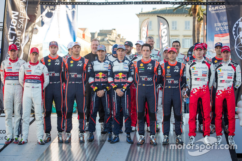 All drivers at the Rally de France