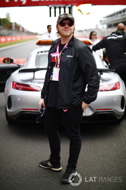 Actor Rupert Grint on the grid