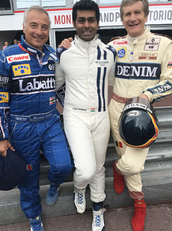 Riccardo Patrese, Karun Chandhok, Thierry Boutsen