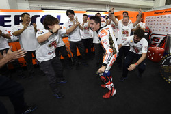 Worldchampion Marc Marquez, Repsol Honda Team celebrate with the team