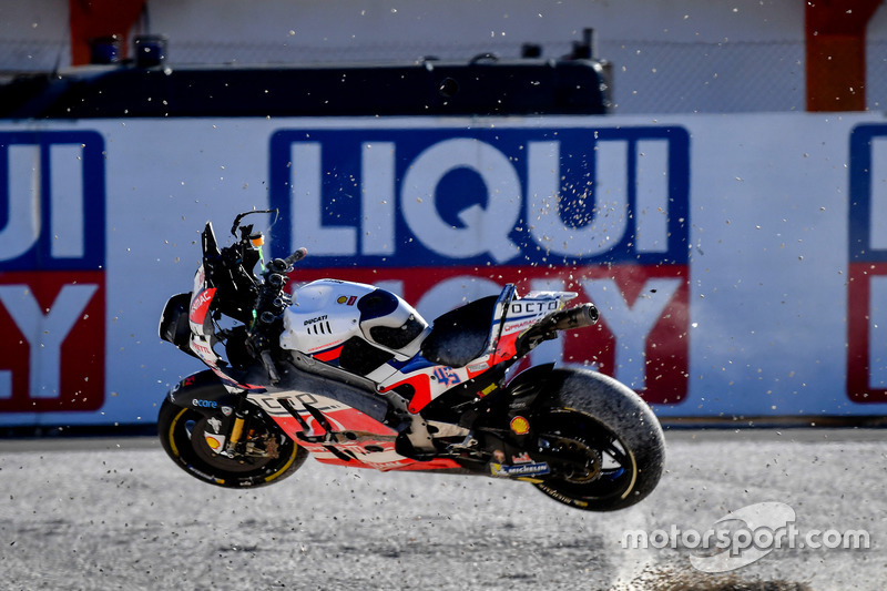 Sturz: Scott Redding, Pramac Racing