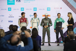 Nelson Piquet Jr., Jaguar Racing in the press conference with Lucas di Grassi, Audi Sport ABT Schaeffler, Sébastien Buemi, Renault e.Dams, Luca Filippi, NIO Formula E Team