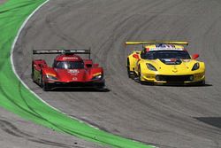 #55 Mazda Team Joest Mazda DPi, P: Jonathan Bomarito, Harry Tincknell #3 Corvette Racing Chevrolet Corvette C7.R, GTLM: Antonio Garcia, Jan Magnussen