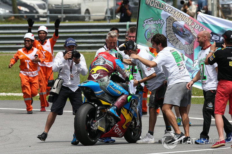 Third place and champion Franco Morbidelli, Marc VDS