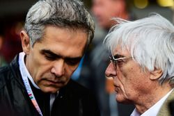 Bernie Ecclestone, con Miguel Angel Mancera, gobernador de la Ciudad de México