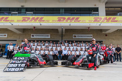 Haas F1 team celebrated Romain Grosjean's 100 GP
