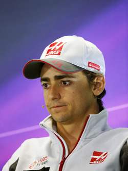 Esteban Gutierrez, Haas F1 Team in the press conference