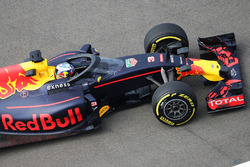Daniel Ricciardo, Red Bull Racing RB12 with the Aero Screen