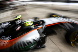 Sergio Pérez, Sahara Force India F1 VJM09 deja los pits