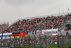 Fans in the grandstand