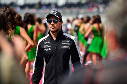 Sergio Perez, Sahara Force India F1 on the drivers parade