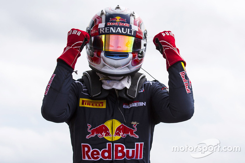 Winner Pierre Gasly, Prema Racing in parc ferme