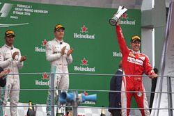 Podium: Sebastian Vettel, Scuderia Ferrari