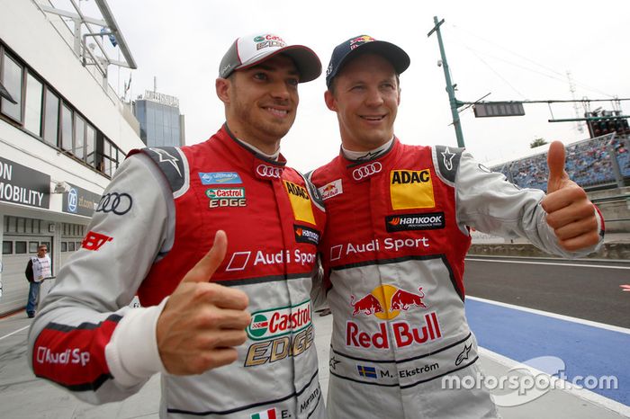 Edoardo Mortara e Mattias Ekström venceram as provas do DTM em Budapeste. Marco Wittmann é o líder, faltando apenas uma etapa.