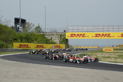 Partenza, Lance Stroll, Prema Powerteam Dallara F312 Mercedes-Benz, Ralf Aron, Prema Powerteam Dal