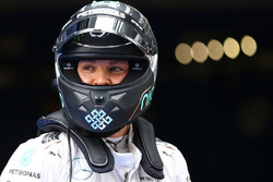 Le poleman Nico Rosberg, Mercedes AMG F1 Team