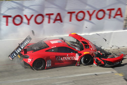 #99 Gainsco/Bob Stallings Racing McLaren 650S GT3: Jon Fogarty in trouble