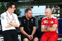 Andrew Shovlin, Mercedes AMG F1 Engineer and Jock Clear, Ferrari Engineering Director