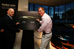 Adrian Newey, Chief Technical Officer Red Bull Racing and Marek Reichman, Chief Creative Officer and Design Director Aston Martin