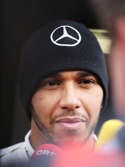 Lewis Hamilton, Mercedes AMG F1 Team avec les médias