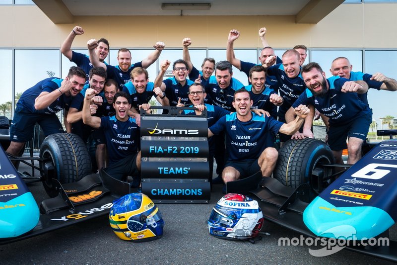 Sergio Sette Camara, Dams and Nicholas Latifi, Dams celebrate winning the 2019 Teams Championship with Dams