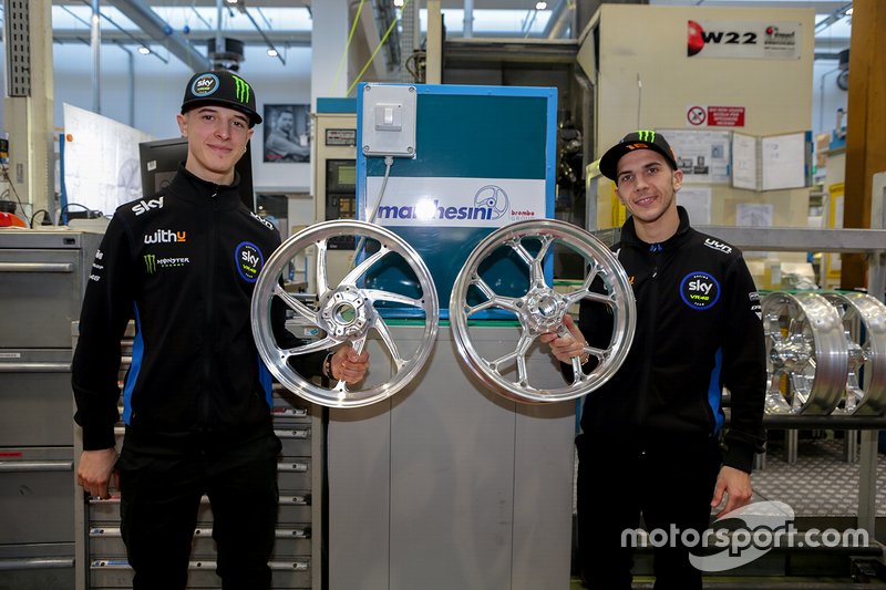 Visita di Andrea Migno e Celestino Vietti, Sky Racing Team VR46 presso la sede Brembo