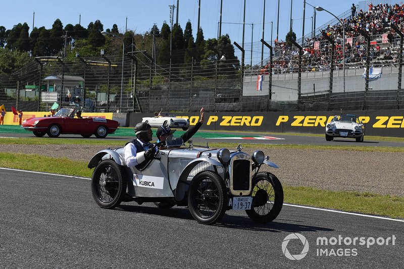 Robert Kubica, parada kierowców przed wyścigiem